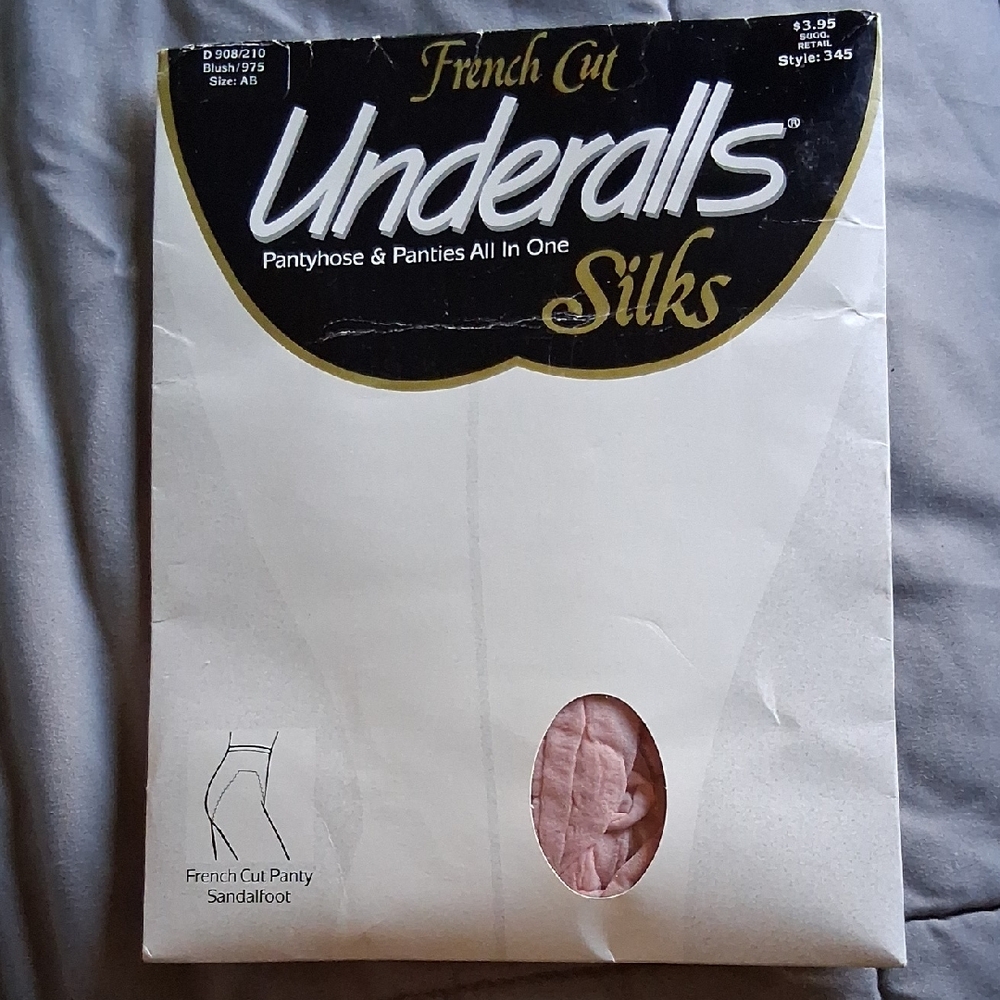 French Cut Pantyhose & Panties in Blush Pink